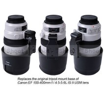 삼각대 플레이트 퀵릴리즈 퀵슈 캐논 EF 100-400mm f/4.5-5.6L IS II USM 삼각대 마운트 링 카메라 볼 헤, 한개옵션0