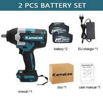 kamolee 1800 n.m 토크 dtw700 브러시리스 전기 충격 렌치 12 in, 유형 d