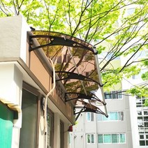 캐노픽스 1000X4700 렉산시공방법 창문처마차양 자재 조립식캐노픽스 브라켓, 블루, 블루, 은백색