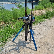 마리수 로드거치대 낚시대 루어 삼각대 워킹 배스 루어대 스탠드 스텐드 3홀, 레드