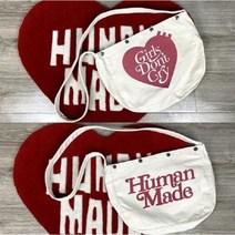 모칠라 백 하라주쿠 스타일 휴먼메이드 만화 오리 프린트 숄더백 스트리트 커플 캔버스 토트 캐주얼 가방