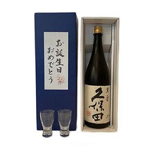 히로시의 날 생일 니혼슈 선물 술 선물 선물 쿠보타 만호 [쿠보타 만호 1.8L 생일 축하 글라스 2개 첨부 세트] 영문 상점 (쿠보타 만호