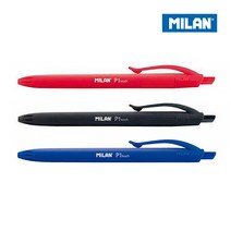 MILAN 밀란 P1 터치 볼펜 1mm, 1개, 레드