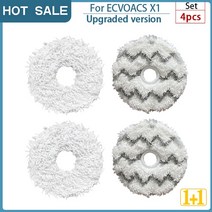 창문청소로봇 유리창청소기 아파트창문청소 유리창로봇청소기 습식청소기 Ecovacs deebot X1 omni mop Clot, 06 4pcs