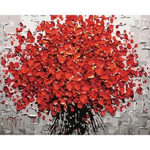 손으로 그린 diy 유화 장식 그림 아크릴 디지털 유화 DIY 유화 세트, PY3224 릴리, 40*50cm 콤보 상자 색상 상자 포장