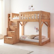 헤라 고무나무 이층침대 S_수납계단, 이층침대 S_GBA704RUF