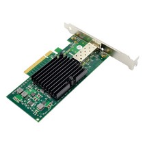 AU42 -PCI-E X8 이더넷 네트워크 카드 10 기가비트 섬유 서버 어댑터 X520 10Gbe 단일 SFP + 섬유 LC 82599, 보여진 바와 같이, 하나