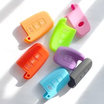기아 모닝 레이 스마트키 실리콘케이스 S-R3-7, (R) 3버튼 실리콘케이스(퍼플), 1개