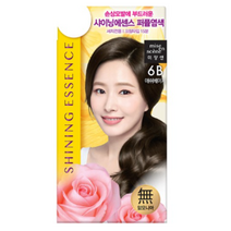 미쟝센 샤이닝 에센스 헤어염모제, 6B 애쉬베이지, 4개