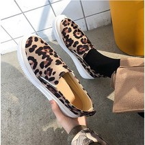 오먼 레오파드 키높이 슬립온 3.5cm 4color