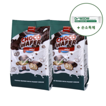 미니초코 웨이퍼 피넛 140g 2봉+ 손소독제1개, 피넛140g 2봉