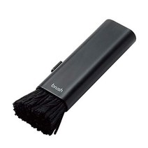 ELECOM 클리너 제전 브러쉬 컴팩트 수납 타입 먼지 토리 블랙 KBR-014AS