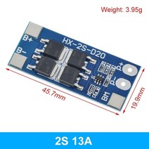2S 3A 4A 5A 8A 10A 13A 20A 7.4V 8.4V 리튬 이온 18650 배터리 보호 보드/BMS 보드 표준/밸런스, [08] 2S 13A