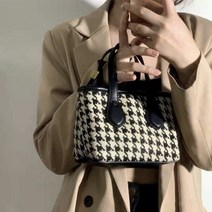 더퍼플 하운드 체크 패턴 포인팅 미니 토트백 숄더백 핸드백 미니가방 손가방 토드백 클러치백 여성백팩 미니크로스백 토트백 미니토트백 디자이너가방 데일리가방 tote bag 체인백 여성핸드백