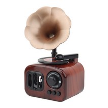 빈티지 축음기 모양 음악 상자 골동품 메커니즘 시계 음악 장식