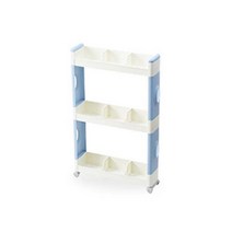 씨밀렉스 일삼공 틈새 슬림 수납선반 3단, 블루, 1개