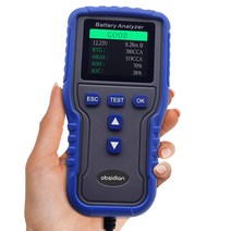 다기능 컬러LCD 차량용 배터리 측정기 테스터기, 1개
