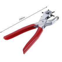 구멍 구멍 펀처 가죽 벨트 구멍 펀치 플라이어 스틸 수동 가죽 벨트 허리띠 스트랩 Leathercraft 펀처, [01] a, 보여진 바와 같이