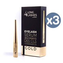Long4Lashes 아이래쉬 속눈썹 세럼 골드 4ml x3