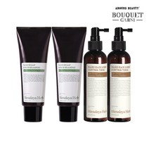 부케가르니 히말라야 허브 나드 두피 스크럽 샴푸 200ml x2개+헤어 토닉 x2개, 단품없음