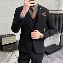 르누벨3색캐주얼 수트 결혼식 빅사이즈 정장세트 결혼예복검은정장 결혼식정장 결혼폐물세트가격가격 남성정장 돌아이정장s-4xl-7xl