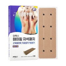 [KT알파쇼핑]아텍스 테이핑 자석패치 허리I형 12매, 베이지