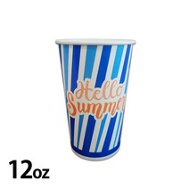 음료용 종이컵 12온스 파랑 (1000개), 단품, 단품
