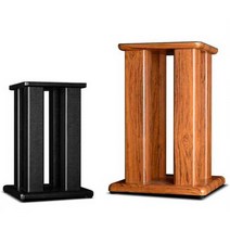 원목 우퍼 스피커 받침대 충격 진동 방지 방진패드, 블랙