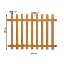 방부목 휀스 나무 울타리 우드 가든 펜스 정원 게이트 조립 격자 원목 인테리어 주말농장, 플랫헤드 옐로우 150 x 높이 90