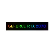 C.M 컴퓨터 VGA 부품 GEFORCE RTX LED 그래픽 카드 DIY 장식 플레이트 명판 라이트 프로그래밍 가능 ARGB, 04 GEFORCE RTX 2070