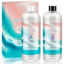 500/1000g 금형 액체 실리콘 고무 1:1 AB 접착제 키트 DIY 플립 쉬운 사용 빠른 경화 에폭시 수지 UV 응고, 1000g Gift Box