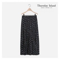 써스데이아일랜드 여성 플리츠 A라인 스커트T214MSK232W 396190