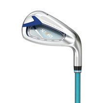 일본스펙 22 젝시오12 레이디스 7아이언 여성용 아이언세트 카본 던롭스포츠, 단일 카운트 6로프트 27도, 플렉스 : L + 블루