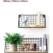 블랭크 무타공 인테리어 원목 철제 다용도 벽걸이 선반 3종 세트, S+M+L 3종 세트