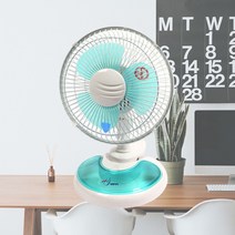 그린가전 홍진 사파이어 여름 책상 탁상용 3엽 미니 선풍기 HJ-08T, 상세 참조