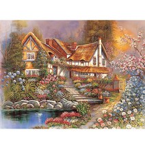 자연풍경 직소퍼즐 그림 사진 1000피스퍼즐 집에서할수있는취미 PTC019-12, 블루