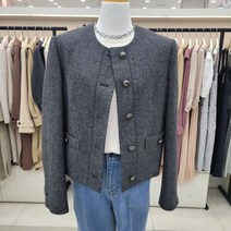 온앤온 라운드넥 간절기 양모자켓njw3sj21301