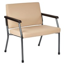 Office Star Products Bariatric 빅 앤 톨 의료 사무실 의자 오버사이즈 73.7cm(29인치) 와이드 좌석과 뒷면 보강이 있는 튼튼한 금속 프레임 226, Dillon Buff Faux Leather Fabri