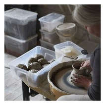 이케아 삼라 수납함 투명 39x28x14cm 11l 101.809.39