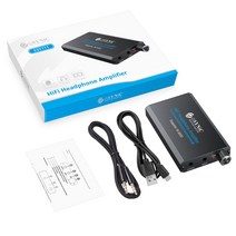 헤드폰앰프 ESYNiC-헤드폰 볼륨 앰프 16-150Ω DAC HiFi 이어폰 지원 3.5mm AUX 입력 출력 1000mAh 충전식, 01 150 ohm