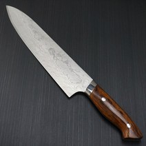 칼 쇠고기 칼 240mm 분말 스테인레스 하이스 슈퍼 골드 2 다마스쿠스 가타 야마 타 칼 가타 야마 유타 아이언 우드 무늬 일본제 에치젠 타 칼 8 치수