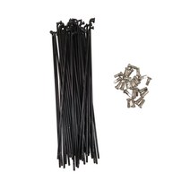 전기 자전거 모터 부품 키트 세트 mtb팻 또는 ebike 앞뒤 휠 변환 용 12g(2.5mm 직경) 전자 스포크, 40개