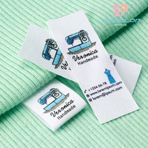 의류라벨제작 의류택 라벨택 소량 대량 2570mm 맞춤 의류 라벨 맞춤 브랜드, 10개