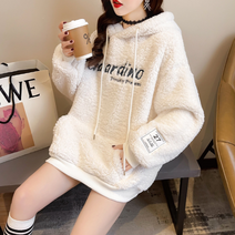 베베디 여성용 타이드 후리스 후드티