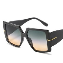 대형 스퀘어 그라데이션 선글라스 여성 럭셔리 야외 디자인 패션 다리 Lunette De Soleil UV400
