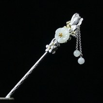 [실버플라워]궁중헤어비녀 긴머리 매화꽃 헤어비녀 패션헤어XC118