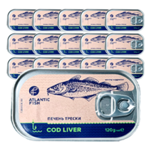 ATLANTIC FISH 대구간 (CANNED COD LIVER) 120g, 1개