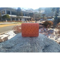 골프 거리측정기 백 타조가죽 가로자석, 단품