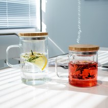 MARINE 유리필터컵 찻잔, 머린베이직거름망컵360ml, 1개