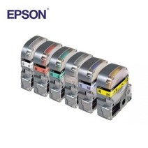 [바보사랑] 정품엡손 라벨테이프 다양한색상 12mm 9mm 6mm, 12_SC9Y-PX노랑바탕-검정문자